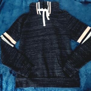 Heather Gray Stripe Hoodie - Reflex